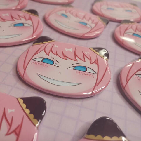 Smug Girl Button