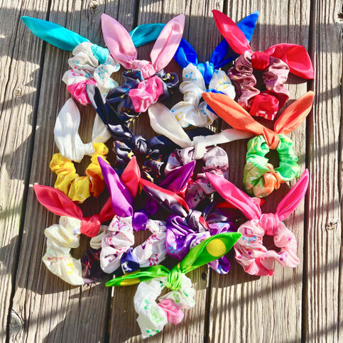 Custom Vocal Synth Themed Scrunchies